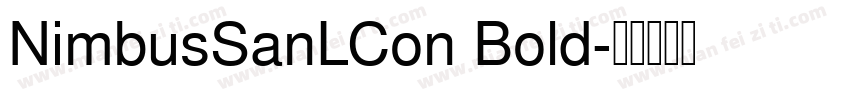 NimbusSanLCon Bold字体转换